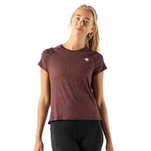 Rabbit WOMEN'S RABBIT ES TEE Short Sleeve Burgundy Lounge Active Size XL